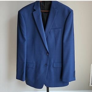 Calvin Klein Sports Jacket 42R NEW 100% Wool Blue Blazer